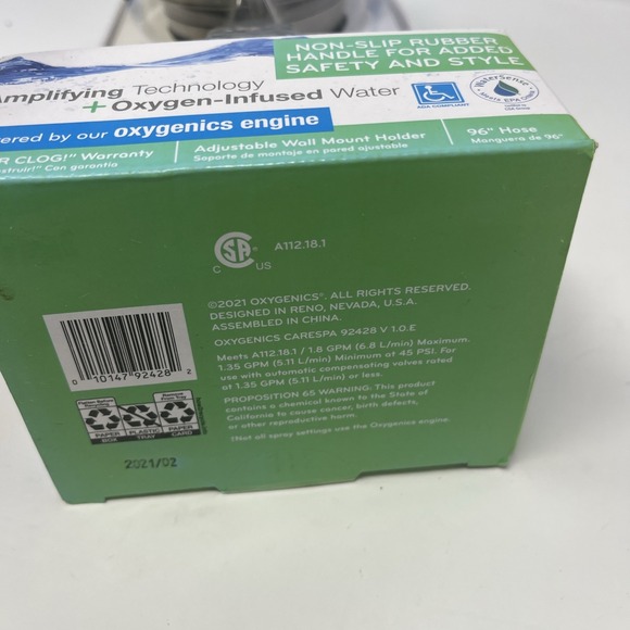 Oxygenics Pure Shower Genius 5 Settings Model 92428 Brushed Nickel New Sealed - Picture 5 of 8